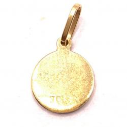 Medalhinha batismo em ouro amarelo 18k - 2MEO0005