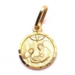 Medalhinha batismo em ouro amarelo 18k - 2MEO0005