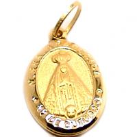 Medalha de Nossa Senhora Aparecida em ouro 18k - 2MEO0280