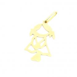 Pingente em ouro amarelo 18k - Boneco - 2PEO0126