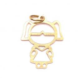 Pingente em ouro 18k - Boneca - 2PIO0449