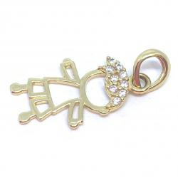 Pingente em ouro 18k - Boneco - 2PIZ0080