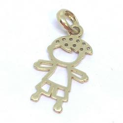 Pingente em ouro 18k - Boneco - 2PIZ0080