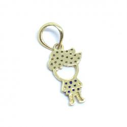 Pingente em ouro 18k - Boneco - 2PIZ0134