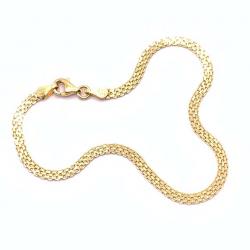 Pulseira de ouro 18k - Esteira - 2PUO06798