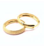 Argola africana de ouro amarelo 18k - 2BRO0077