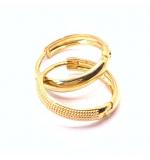 Argola africana de ouro amarelo 18k - 2BRO0077