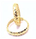 Argola africana de ouro amarelo 18k - 2BRO0078