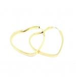 Argola africana em ouro amarelo 18k - corao - 2BRO0133