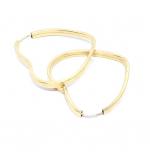 Argola africana em ouro amarelo 18k - corao - 2BRO0133