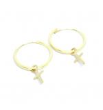 Argola africana de ouro amarelo 18k - 2BRO0145