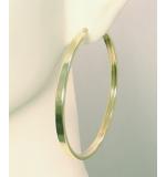 Argola africana em ouro amarelo 18k - 2BRO0196