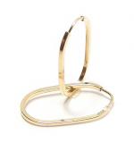 Africana em ouro 18k - Elipse fina - 2BRO1004