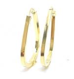 Brinco em ouro amarelo 18k feminina - Africana - 2BRO1092