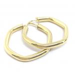 Brinco em ouro amarelo 18k feminina - Africana - 2BRO1094