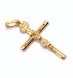 Crucifixo em ouro 18k  - Com imagem - 2CZO0077