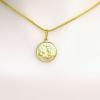 Medalhinha batismo em ouro amarelo 18k - 2MEO0005