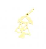 Pingente em ouro amarelo 18k - Boneco - 2PEO0126