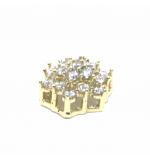 Pingente em ouro 18k com zirconias - 2PIZ0055