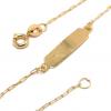 Pulseira feminina de chapa em ouro amarelo 18k Pulseira feminina de chapa em ouro amarelo 18k
